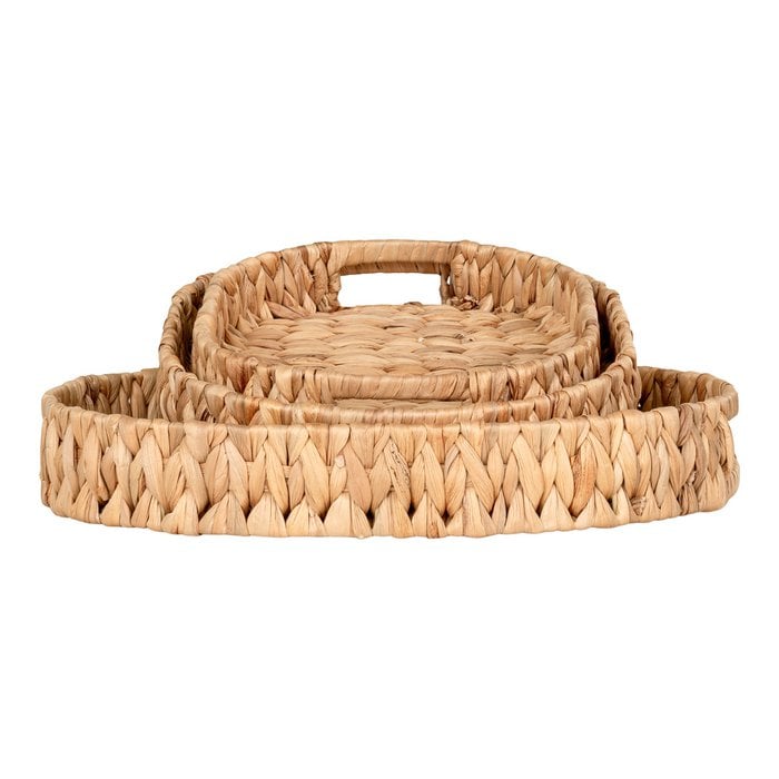 Plateaux Estoril - Naturel, Jacinthe d'Eau, Lot de 3