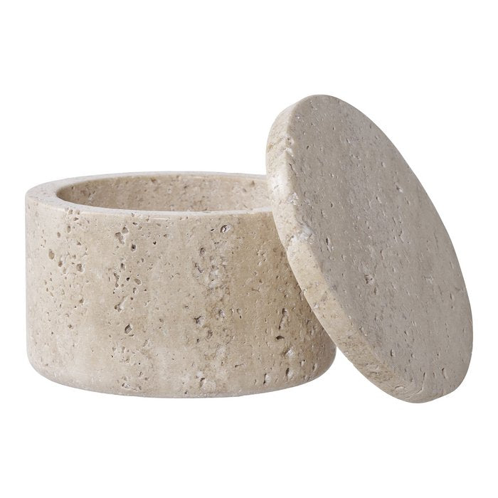 Pot de Rangement - Naturel, Travertin