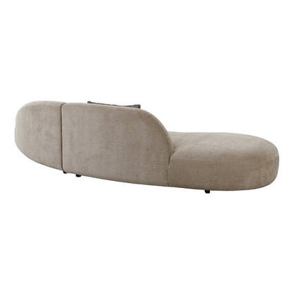 Canapé chenille - OLIE avec 2 coussins