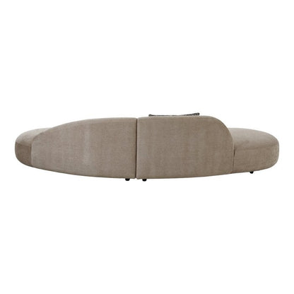 Canapé chenille - OLIE avec 2 coussins