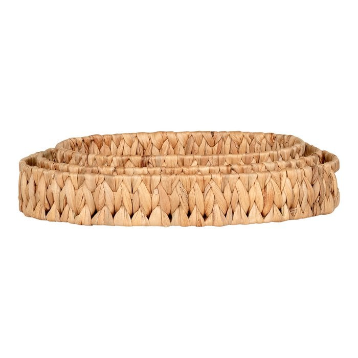 Plateaux Estoril - Naturel, Jacinthe d'Eau, Lot de 3