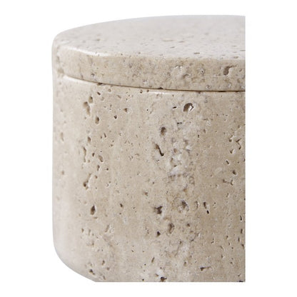 Pot de Rangement - Naturel, Travertin