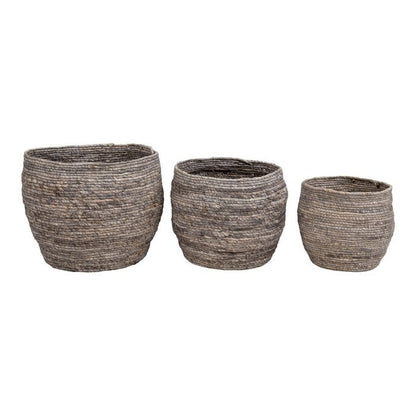 Panier Milov - Gris - Lot de 3